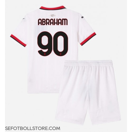 AC Milan Tammy Abraham #90 Replika babykläder Bortaställ Barn 2024-25 Kortärmad (+ korta byxor)